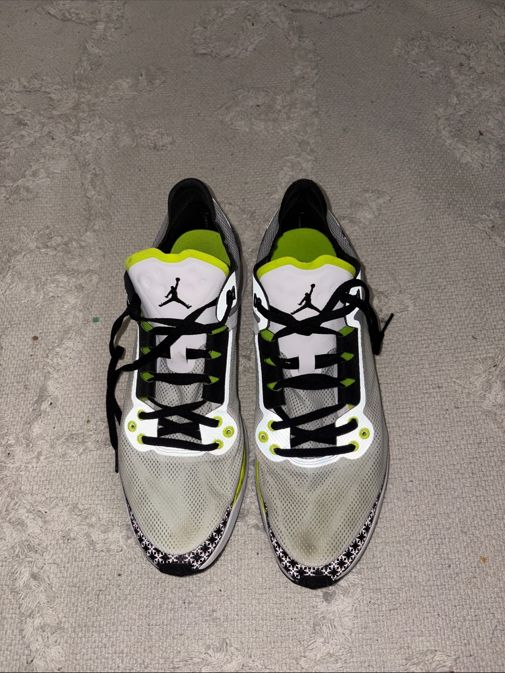 Jordan Men's Training Sneakers - White/Neon Green/Black